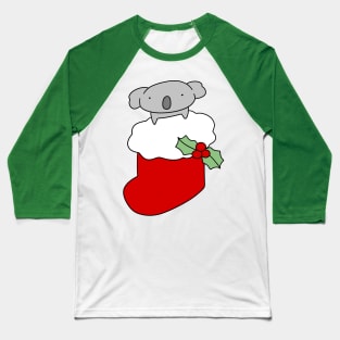 Christmas Stocking Koala Baseball T-Shirt